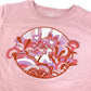 HERMES 22SS Cartouche Micro Apparel Top, Short Sleeve Cotton T-Shirt, Pink, Women's