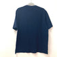 HERMES Men's Navy Short Sleeve T-Shirt with H Embroidery and Pocket, Cotton
