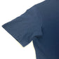 HERMES Men's Navy Short Sleeve T-Shirt with H Embroidery and Pocket, Cotton