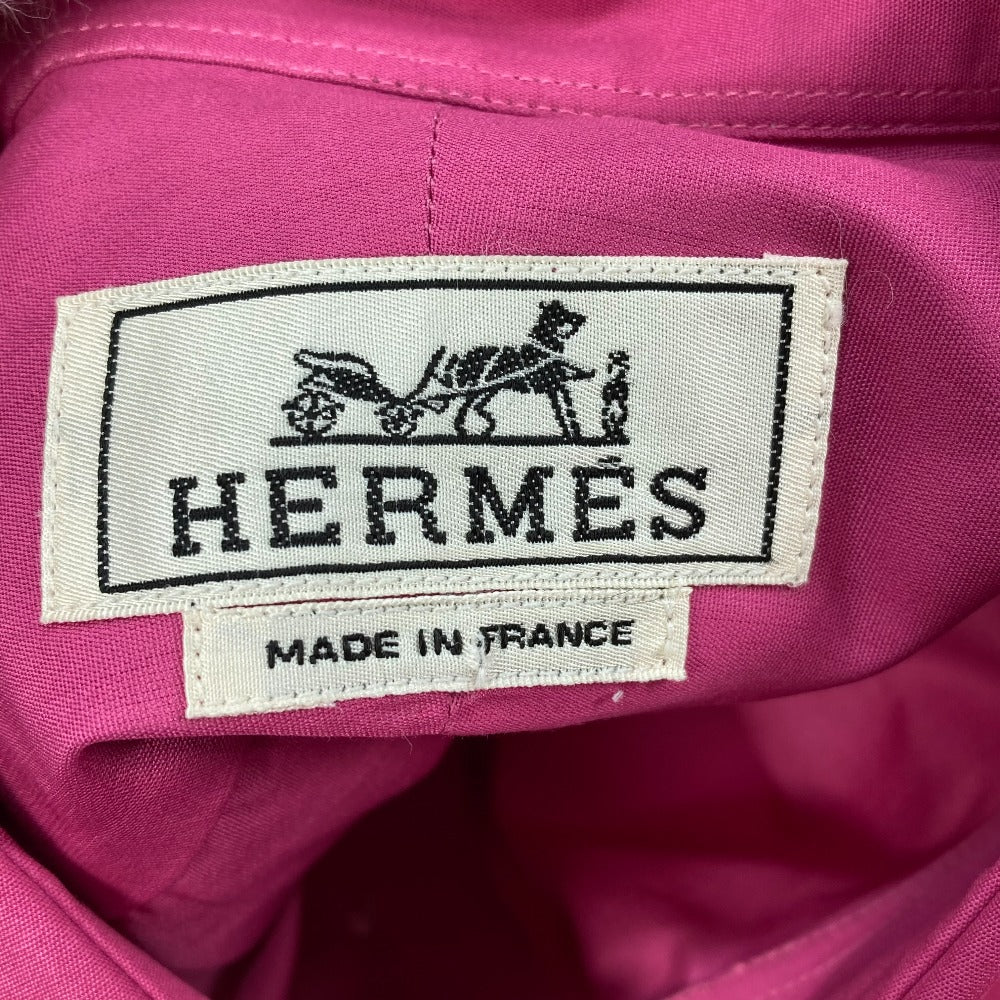 HERMES ボタン アパレル トップス 長袖シャツ コットン メンズ - brandshop-reference