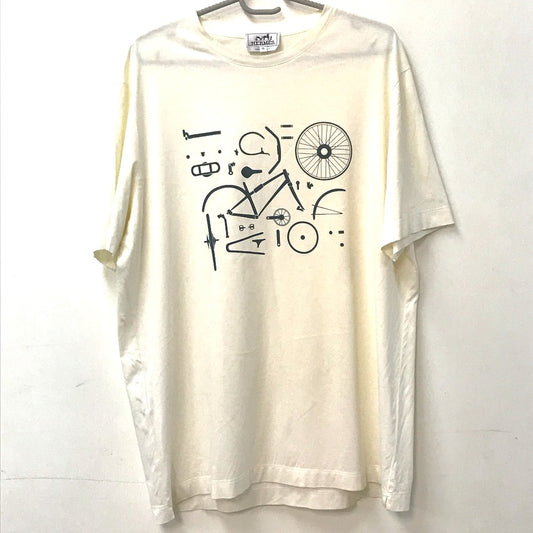 HERMES ロゴ アパレル トップス 半袖Ｔシャツ コットン メンズ