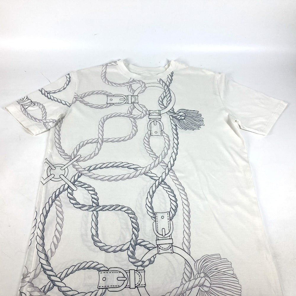 HERMES チェーン柄 Tシャツワンピ Tシャツ ワンピース アパレル 半袖 ワンピース コットン レディース