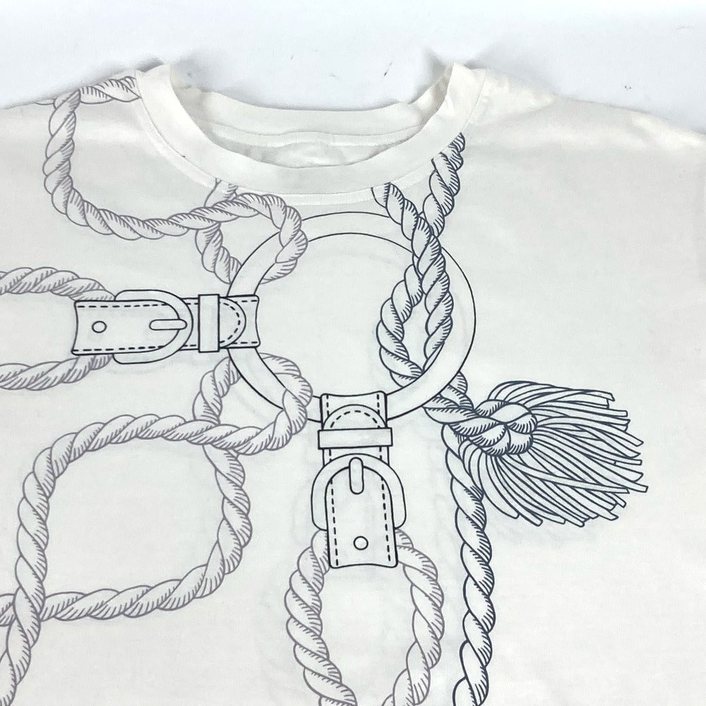 HERMES チェーン柄 Tシャツワンピ Tシャツ ワンピース アパレル 半袖 ワンピース コットン レディース