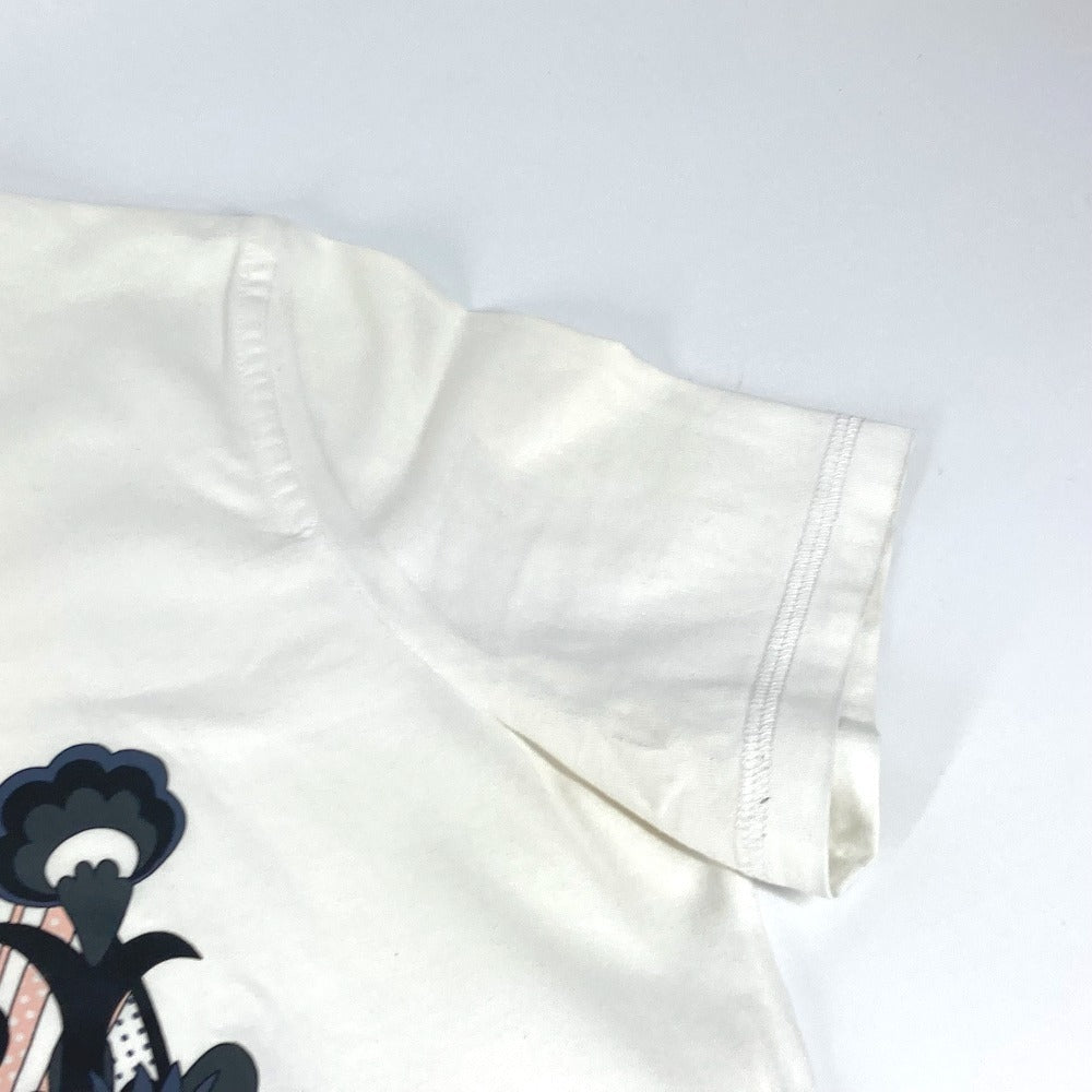 HERMES マイクロTシャツ  カルトゥッシュ アパレル 半袖 トップス 半袖Ｔシャツ コットン レディース ホワイト - brandshop-reference