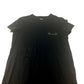 Hermes T-shirt Long Dress pakaian pakaian pakaian pakaian pakaian kapas wanita hitam