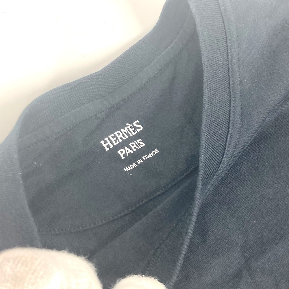 Hermes T-shirt Long Dress pakaian pakaian pakaian pakaian pakaian kapas wanita hitam