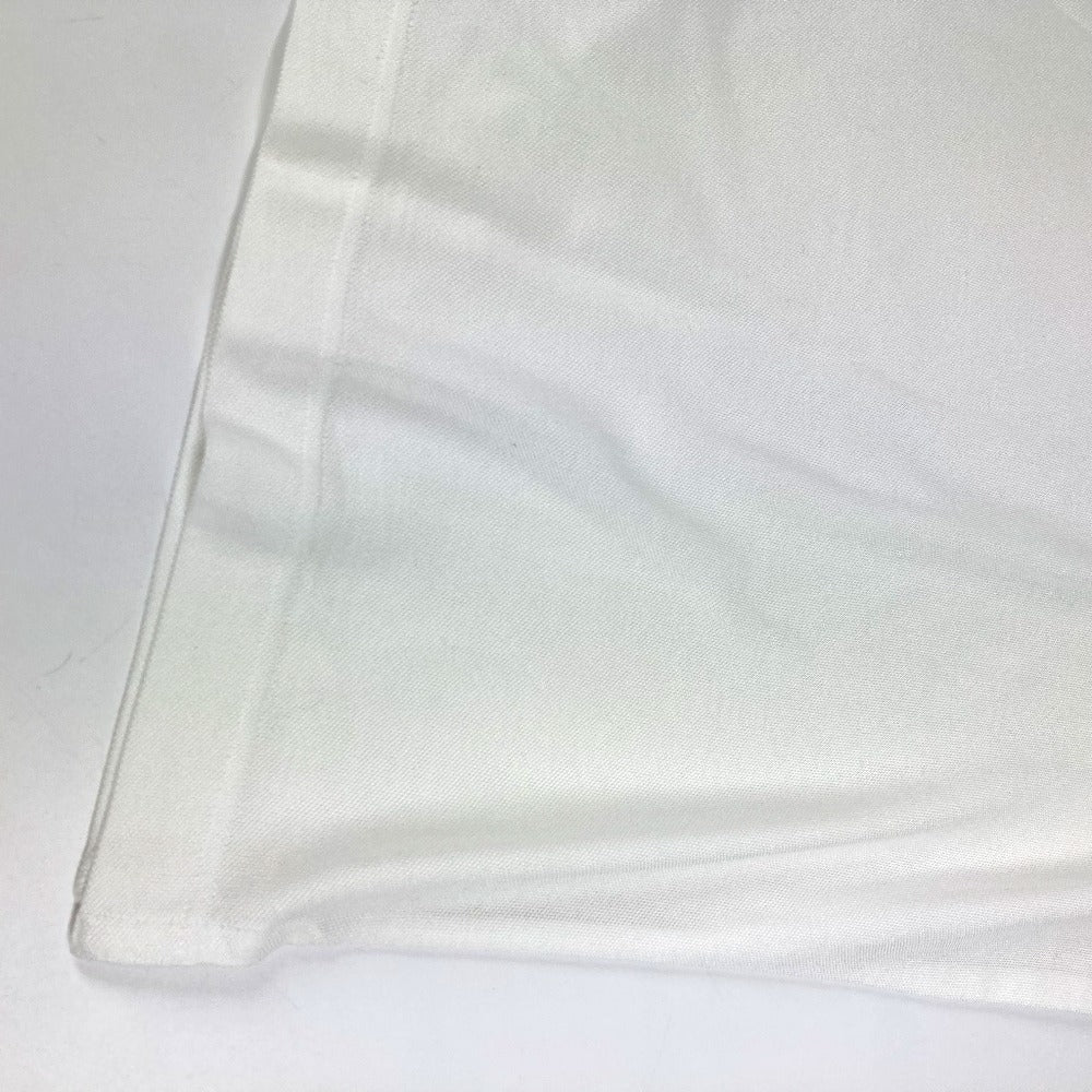 Hermes H Logo Line Line Lengan Pendek Shirt Shirt Collared Polo Shirt Cotton Men's White