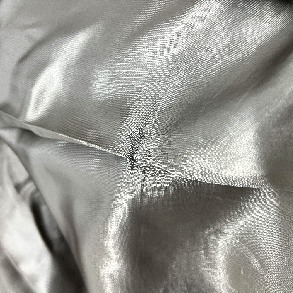 HERMES PT9617 チェスター アパレル 服 ナイロンフード付き アウター ロングコート ウール メンズ グレージュ グレー