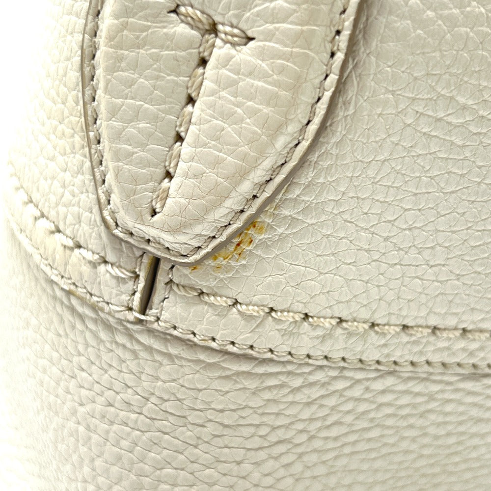 TOD’S ダブルT 2WAY カバン バッグ ショルダー 斜め掛け トートバッグ レザー レディース ホワイト