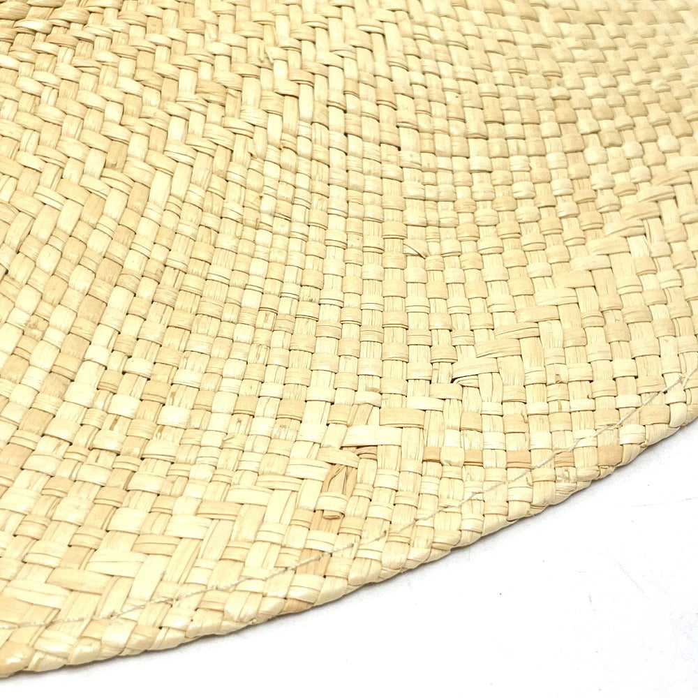 HERMES Newsboy Straw Cap, Straw Hat, Women's, Natural