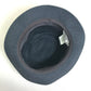 HERMES Quilted Polka Dot Canvas Hat, Unisex, Gray