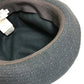 HERMES Quilted Polka Dot Canvas Hat, Unisex, Gray
