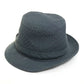 HERMES Quilted Polka Dot Canvas Hat, Unisex, Gray
