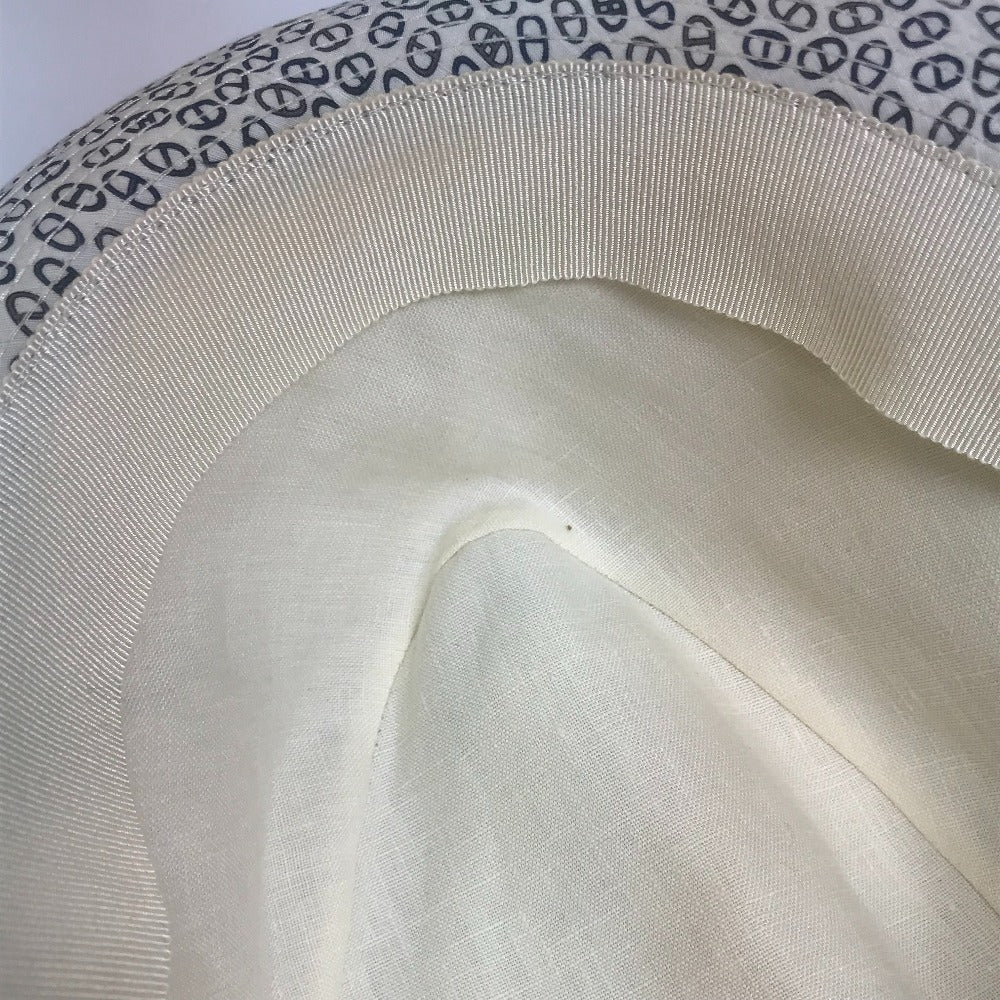 HERMES ハット帽 シェーヌダンクル 帽子 ハット コットン ユニセックス ホワイト - brandshop-reference