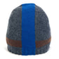 HERMES Apparel Tricolor Hat Beanie Knit Cap Cashmere Unisex Gray