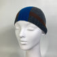 HERMES Apparel Tricolor Hat Beanie Knit Cap Cashmere Unisex Gray