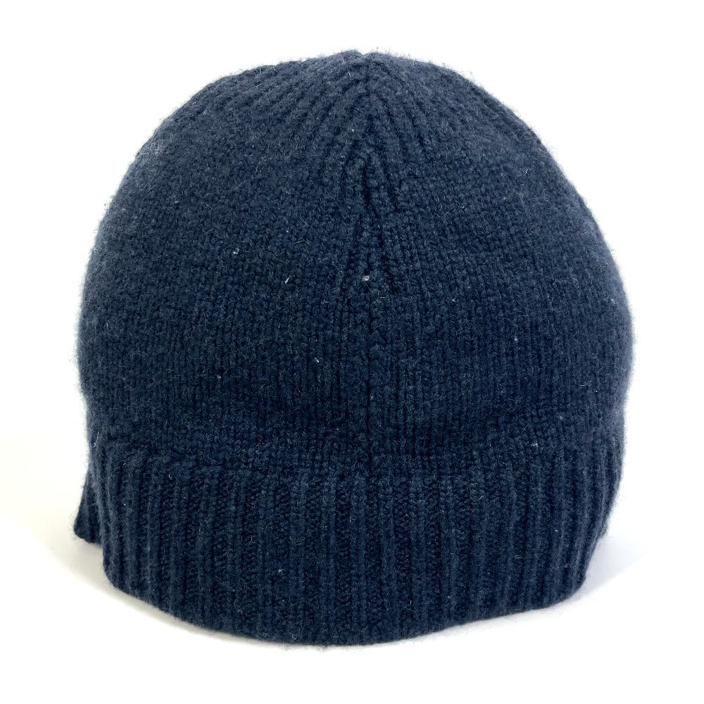 HERMES Men's Cashmere Knit Beanie in Black