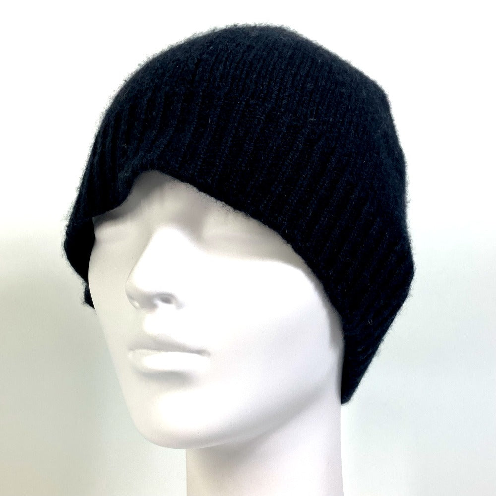 HERMES Men's Cashmere Knit Beanie in Black