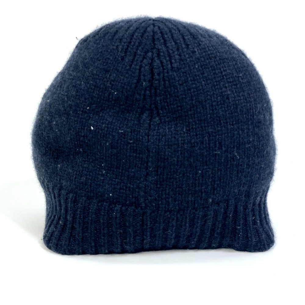 HERMES Men's Cashmere Knit Beanie in Black