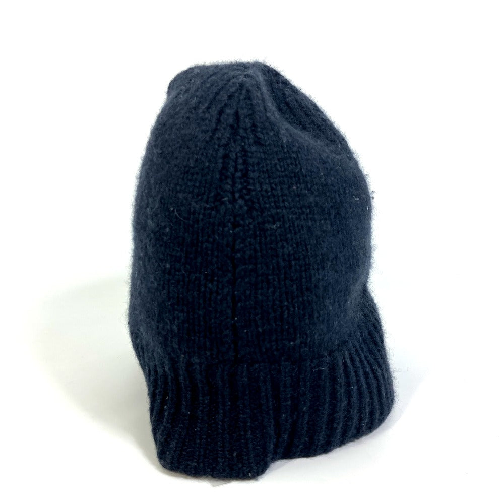 HERMES Men's Cashmere Knit Beanie in Black