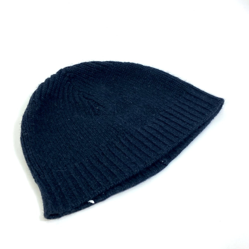 HERMES Men's Cashmere Knit Beanie in Black