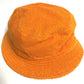 HERMES pile H logo bucket hat, bob hat, cotton, women's, orange