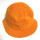 HERMES pile H logo bucket hat, bob hat, cotton, women's, orange