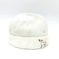 HERMES Cabriole Horse Embroidery baby hat baby Knit hat cotton White Used