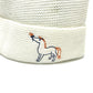 HERMES Cabriole Horse Embroidery baby hat baby Knit hat cotton White Used
