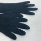 HERMES All-Over H Logo Cashmere Gloves, Men's, Black