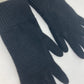 HERMES All-Over H Logo Cashmere Gloves, Men's, Black