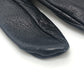 HERMES H button One-handed, left-handed, short leather glove, fashion accessory. Glove Leather Black Used