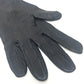 HERMES H button One-handed, left-handed, short leather glove, fashion accessory. Glove Leather Black Used