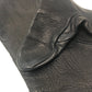 HERMES H button One-handed, left-handed, short leather glove, fashion accessory. Glove Leather Black Used