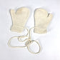 HERMES Baby Mitten &amp; Scarf Set, 100% Cashmere, Kids, White