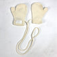 HERMES Baby Mitten &amp; Scarf Set, 100% Cashmere, Kids, White