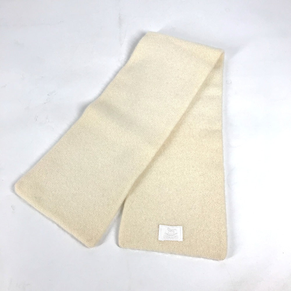 HERMES Baby Mitten &amp; Scarf Set, 100% Cashmere, Kids, White