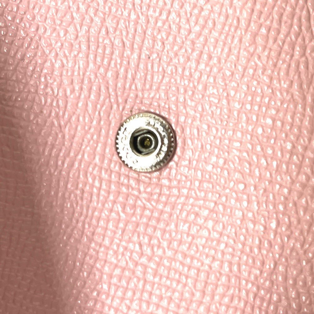 COACH ロゴ コンパクトウォレット ミニ財布 三つ折り 財布 折財布 3つ折り財布 レザー レディース ピンク