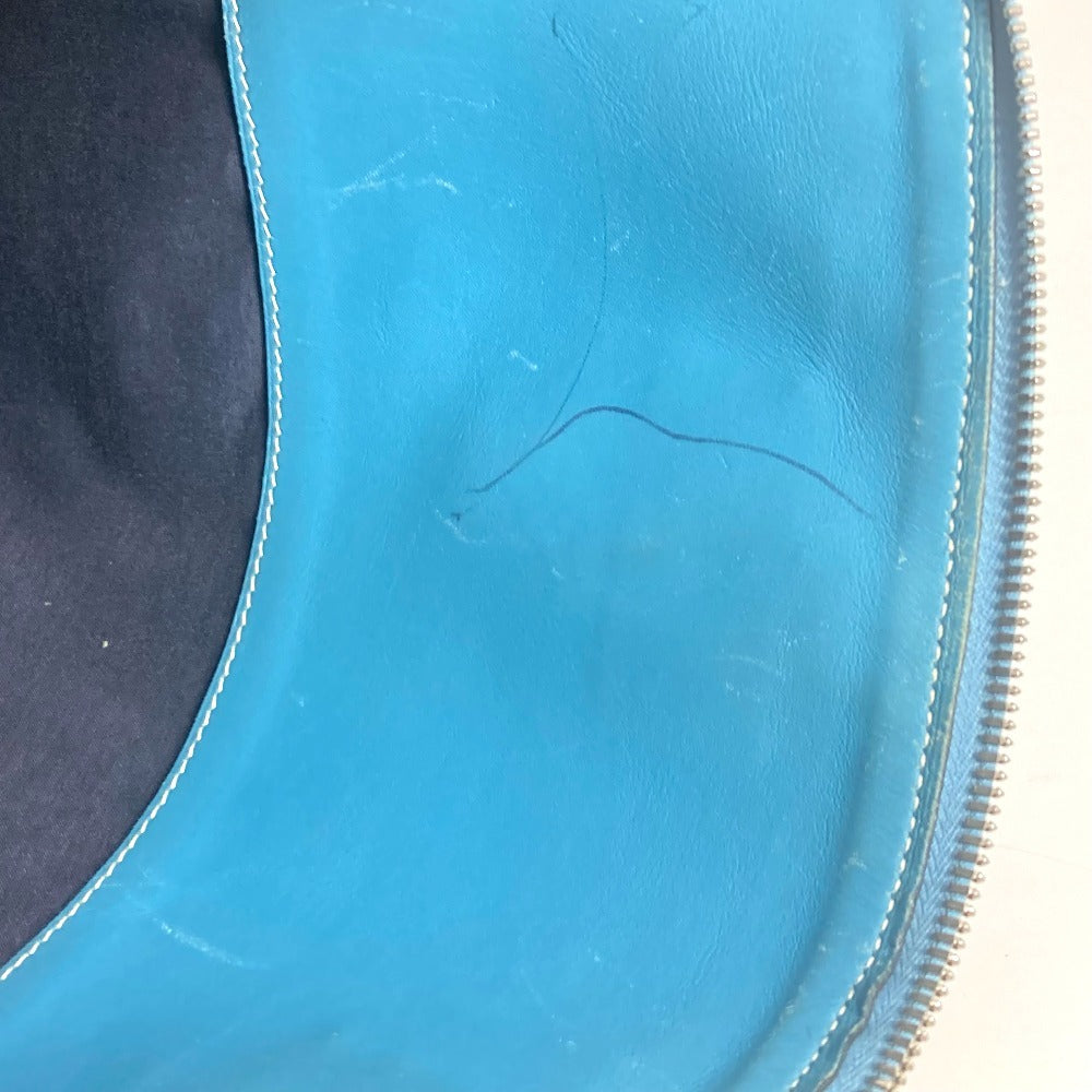 HERMES サックイブーPM ハンドバッグ カバン ビジネスバッグ トートバッグ キャンバス/レザー レディース ブルー - brandshop-reference