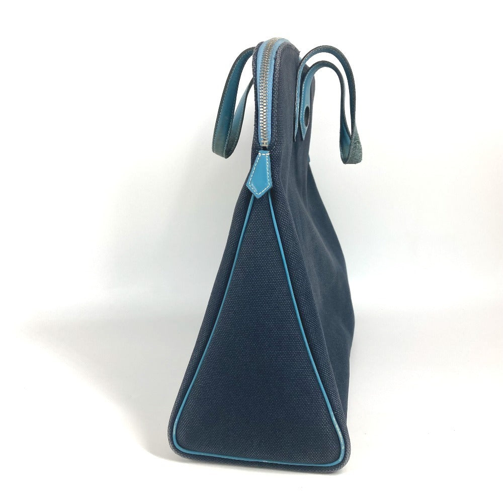 HERMES サックイブーPM ハンドバッグ カバン ビジネスバッグ トートバッグ キャンバス/レザー レディース ブルー - brandshop-reference