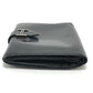 HERMES Bear Compact Wallet Mini Wallet Silver Hardware Bifold Wallet Box Calf Women's Black