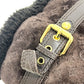 LOUIS VUITTON Monogram Sheepskin long fur shoes for winter warmth. boots suede Brown 37 Used