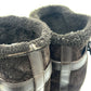 LOUIS VUITTON Monogram Sheepskin long fur shoes for winter warmth. boots suede Brown 37 Used