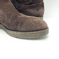LOUIS VUITTON Monogram Sheepskin long fur shoes for winter warmth. boots suede Brown 37 Used