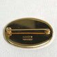 HERMES Bird Motif Email Accessory Fashion Accessory Brooch GP Ladies Gold x Red