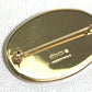 HERMES Bird Motif Email Accessory Fashion Accessory Brooch GP Ladies Gold x Red