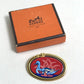 HERMES Bird Motif Email Accessory Fashion Accessory Brooch GP Ladies Gold x Red
