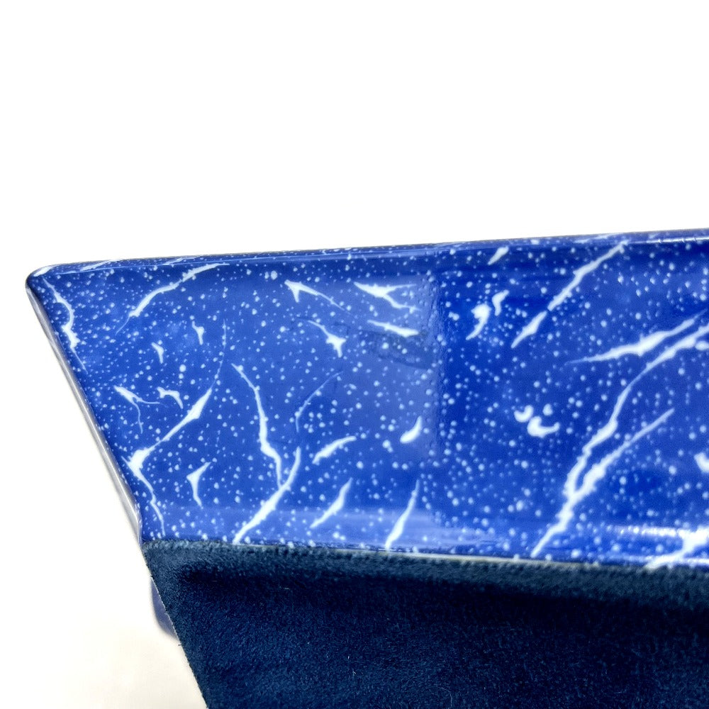HERMES Pierre Drian &amp; Doxidan Ashtray, Ceramic, Unisex, Blue