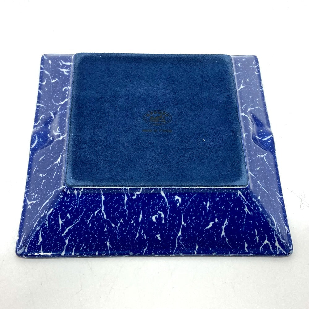 HERMES Pierre Drian &amp; Doxidan Ashtray, Ceramic, Unisex, Blue