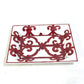HERMES Gadalquivir Ashtray, Two-Tone Ceramic, Red, for Women, Interior Accessories